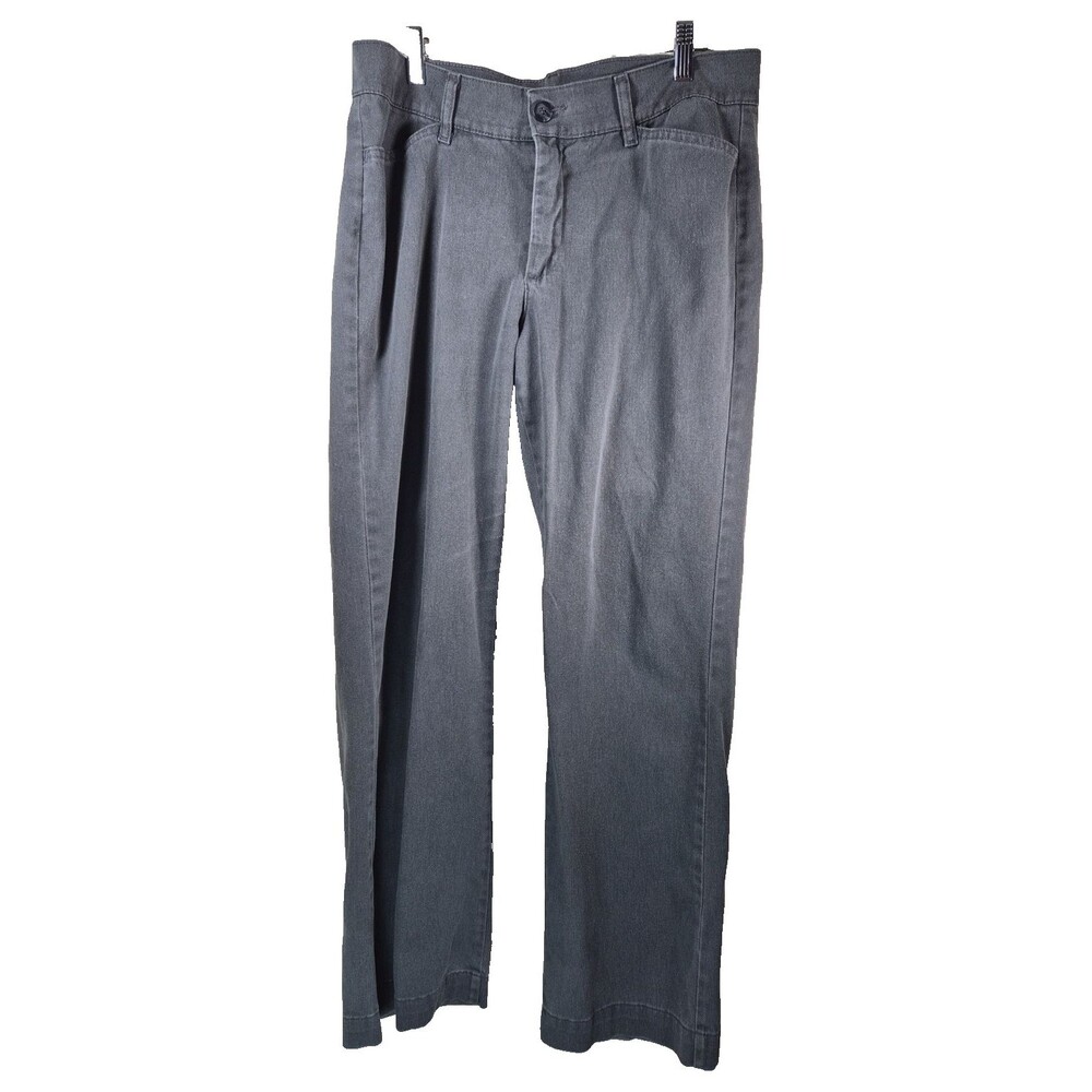 Riders by Lee Easy Care Womens Size 12 M Dark Gray Pants Straight Leg Stretch